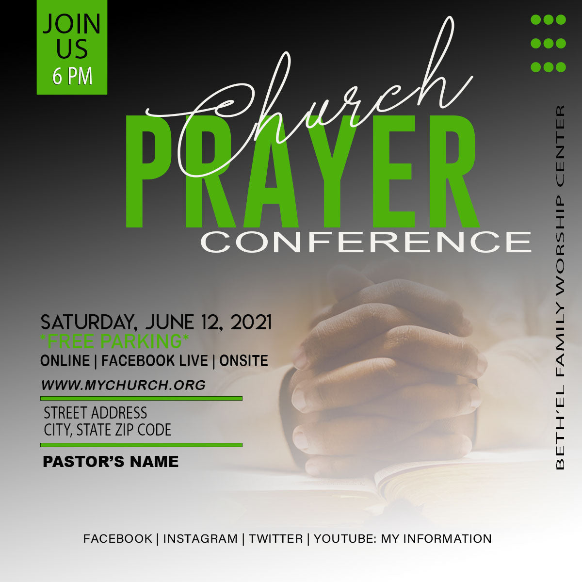 Prayer Conference Template 1