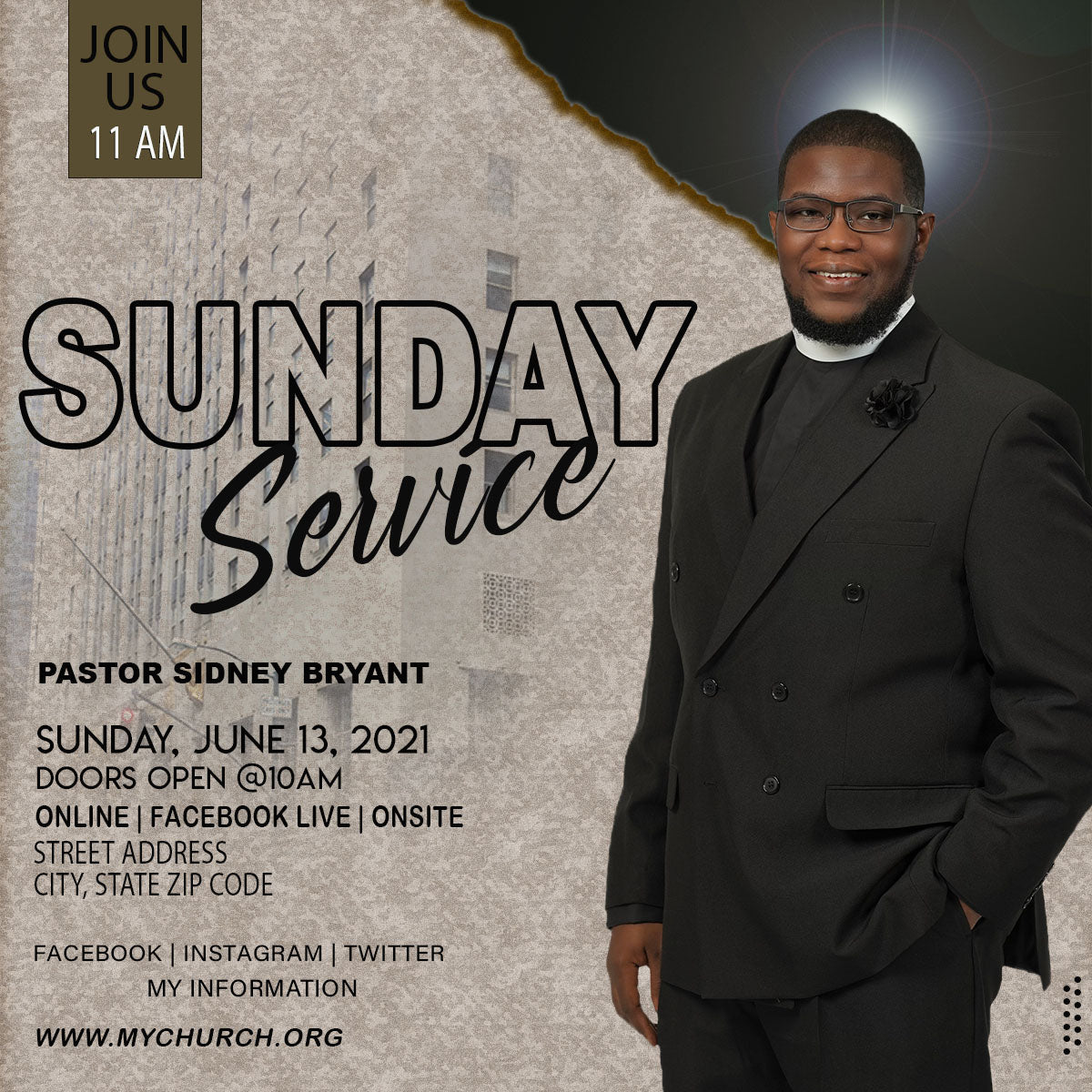 Sunday Service Template 3